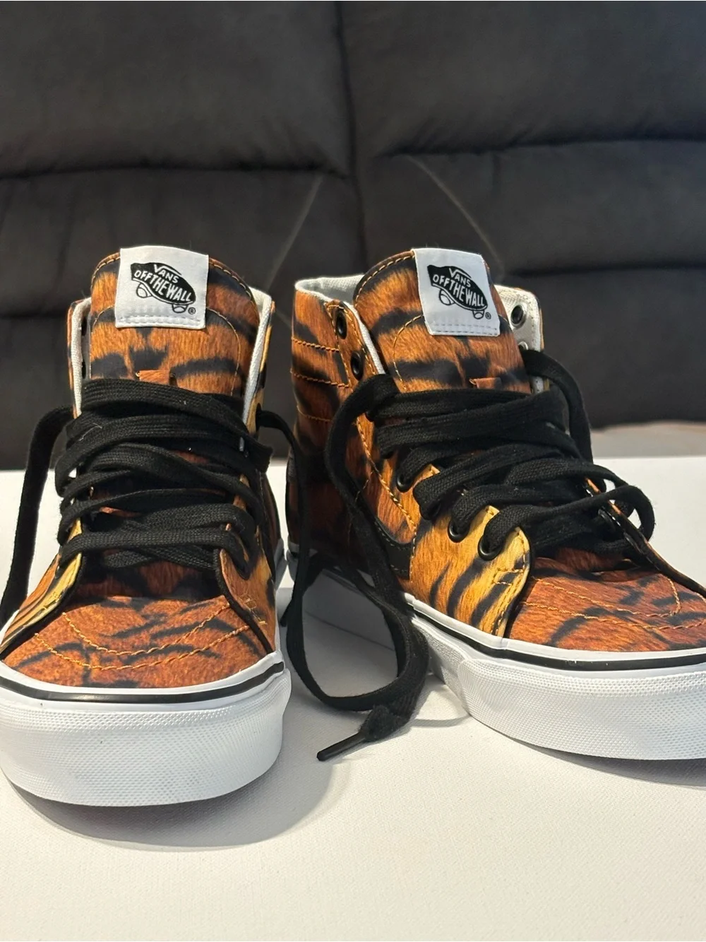 Vans Sk8-Hi Tapered Tiger Print Mens 6 Womens 7.5 NWOT High Top Sneakers (S1)